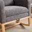 Chaise berçante avec pieds en bois massif-1647466139