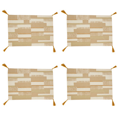 Ensemble de napperons en coton 4 pièces