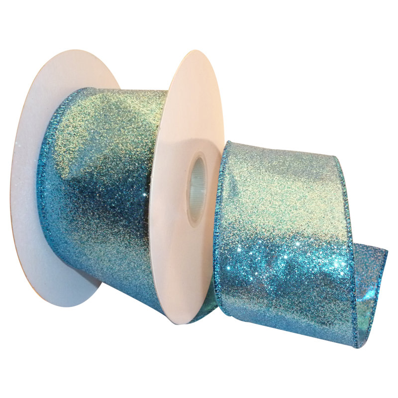 Fabric No Theme Ribbon, Gold/Silver, 2.5" H x 900" W x 2.5" D