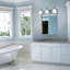 Éclairage pour meuble-lavabo satine à 3 lumières et gradation Hartwick