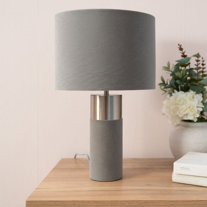 Batasi Fabric Table Lamp, Grey