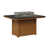 Hammered Top Black with Cedar Base