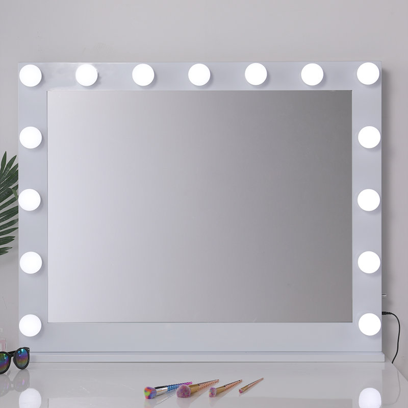Audrik Wood Flat Floor Mirror