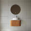Meuble-lavabo mural 24 po avec lavabo en céramique, armoire de rangement pré-assemblée, comptoir en marbre artificiel blanc, robinet non inclus,-499031618