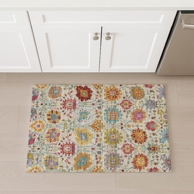 Machine Washable Indoor/Outdoor Chantille ACN2288 Damask Rug