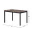Table de salle à manger Lynnhaven avec plateau en faux marbre stratifié et pieds en métal-290585669-290738809
