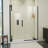 DreamLine Ascend 58 1/2 - 59 1/2 inch W x 72 inch H Frameless Pivot Shower Door in Matte Black-66535010-122500760