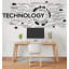 Adhésif décoratif technologie vinyle, autocollant de carte de circuit imprimé, décoration murale de bureau, autocollant mural de logiciel de gestion, bureau d'ordinateur, décalcomanies murales de bureau-763500727-763500715