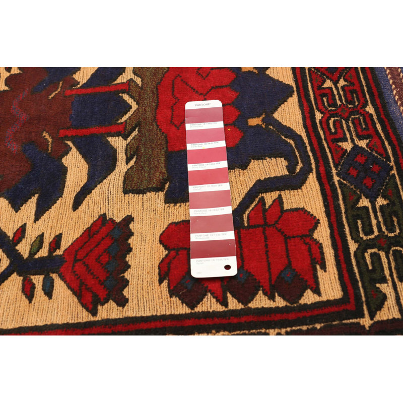 Tapis rouge tadjik 2 pi 8 po x 4 pi 5 po