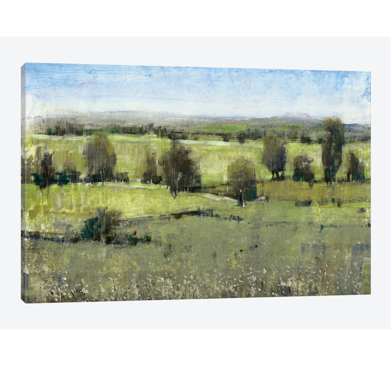 « matinée horizon i », impression sur toile, H 26 po x l 40 po x P 1,5 po, Toile tendue, Pas de tapis