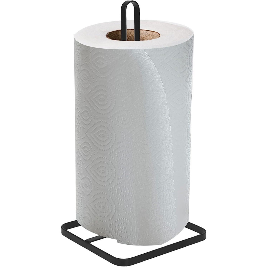 Hiba Kitchen Roll Holder Free Standing Non-Slip Weighted Base Stable Design Kitchen Tissue Roll Stand