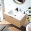 Meuble-lavabo flottant moderne 30 po avec lavabo en céramique