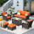 Orange-rouge