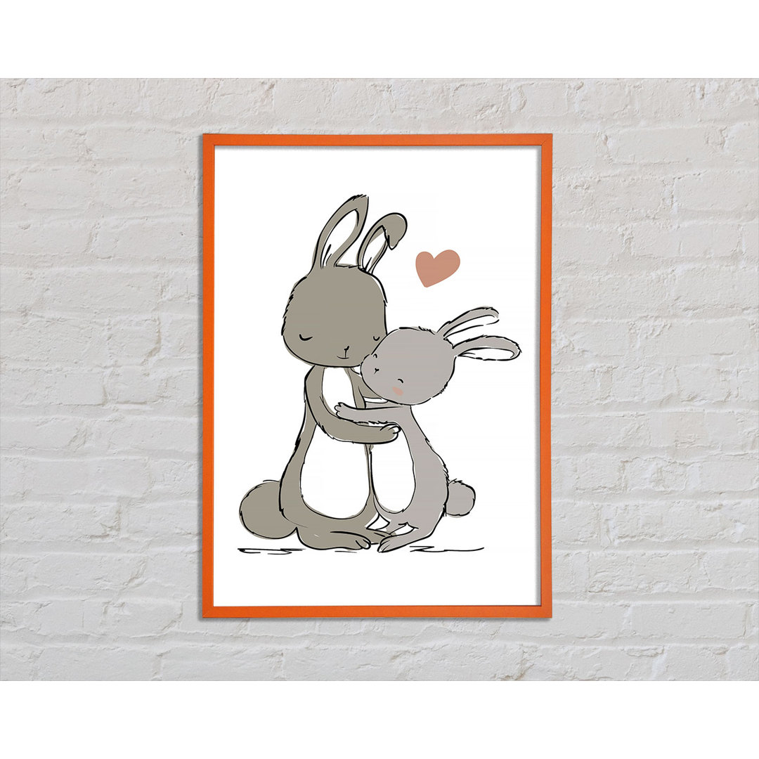 Hovnan Bunny Love - Einzelner Bilderrahmen Kunstdrucke