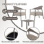 Ensemble de chaises d'appoint 2 pièces avec table basse Modern-274499852-274499854