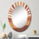 Shallcross - Miroir mural moderne ovale