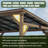 Solid Wood Rectangle Gazebo With Hardtop Steel Slope Roof-114851642