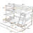 Gray Twin Over Full Bunk Bed For Long-term Satisfaction Bunk: Space And Practical