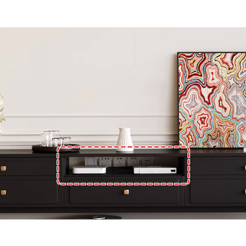 Meuble télé moderne et minimaliste, 70.86"