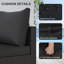 Ensemble de conversation pour canapé modulaire d'extérieur avec coussins et repose-pieds 5 pièces-1497008024