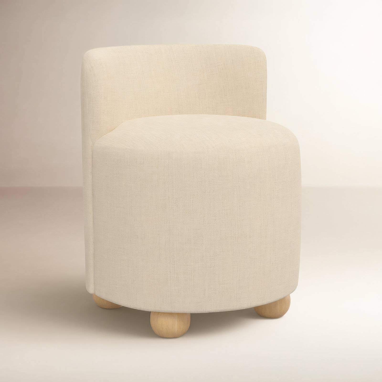 Bee Vanity Stool, Classic Linen Linen