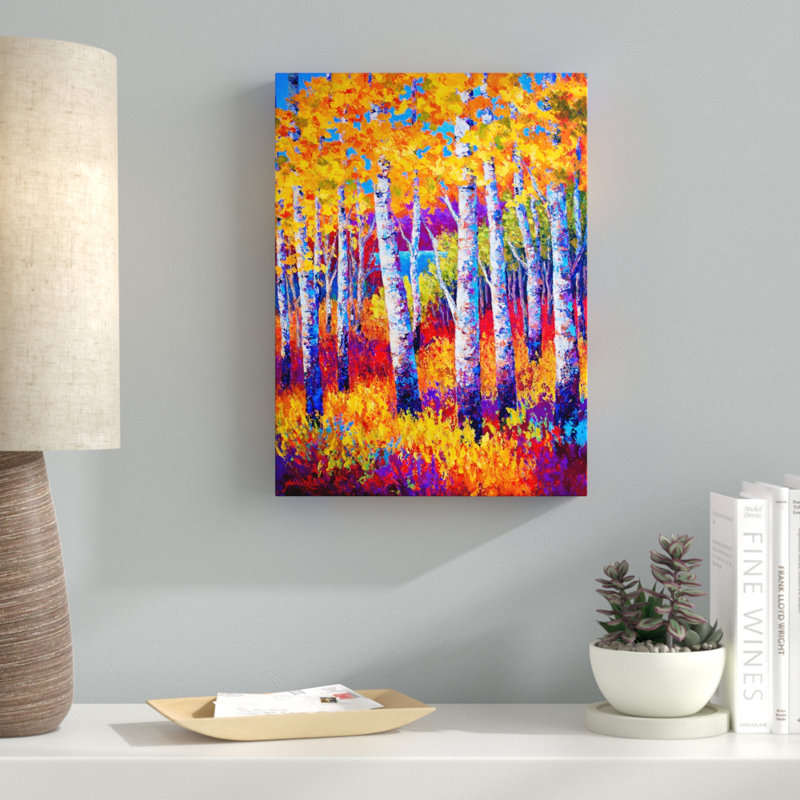 «Path to the Lake» par Marion Rose, reproduction sur toile, H 19 po x l 14 po x P 2 po
