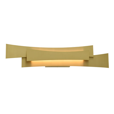 24'' Modern LED Brass Vanity Light for Bathroom, Powder Room, Bedroom – Integrated LED – BACL Certified