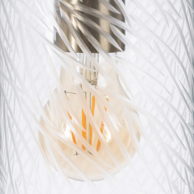 Deshields 1 - Light Transparent Single Pendant