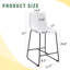 Tabouret de bar en polyuréthane avec pieds en métal-682210732-680151541