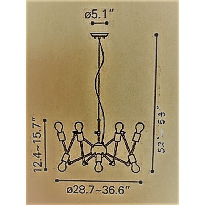 Andreaz 12 - Light Sputnik Sphere Chandelier