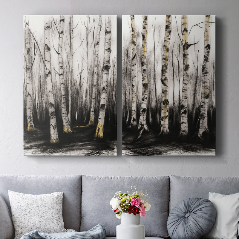 Toile tendue avec châssis série LANDSCAPES Series-Premium - prête à être accrochée, H 27 po x l 36 po