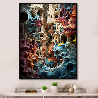 Surréalisme chaotique, architecture I sur toile