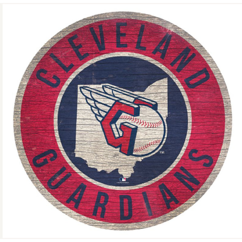 Boho Wall Decor on Wood, Cleveland Guardians