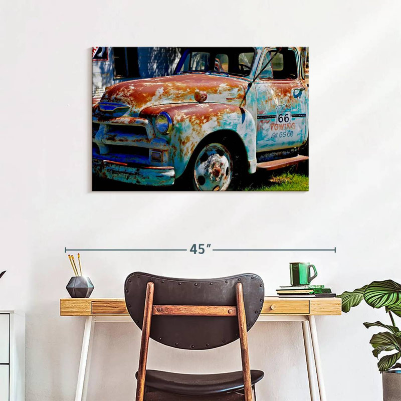 Mehar Route 66 Tow Truck, 24" H x 36" W