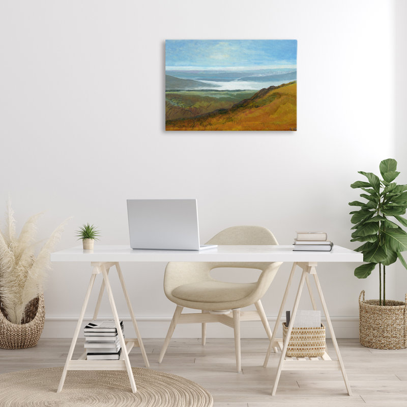 Vast Serene Hills Canvas, design by Dita Jacobovitz, 20" H x 30" W