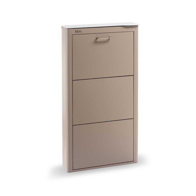 9 Pair Shoe Storage Cabinet, Brown