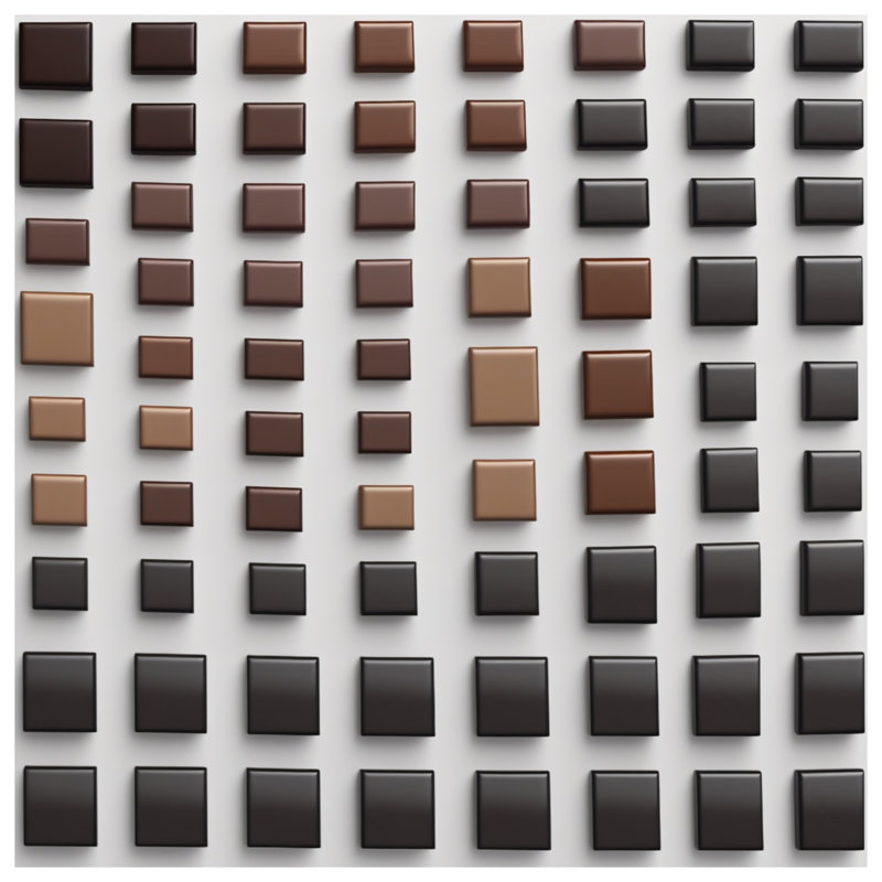 Coussins Brown Brown, 20 x 20 inches