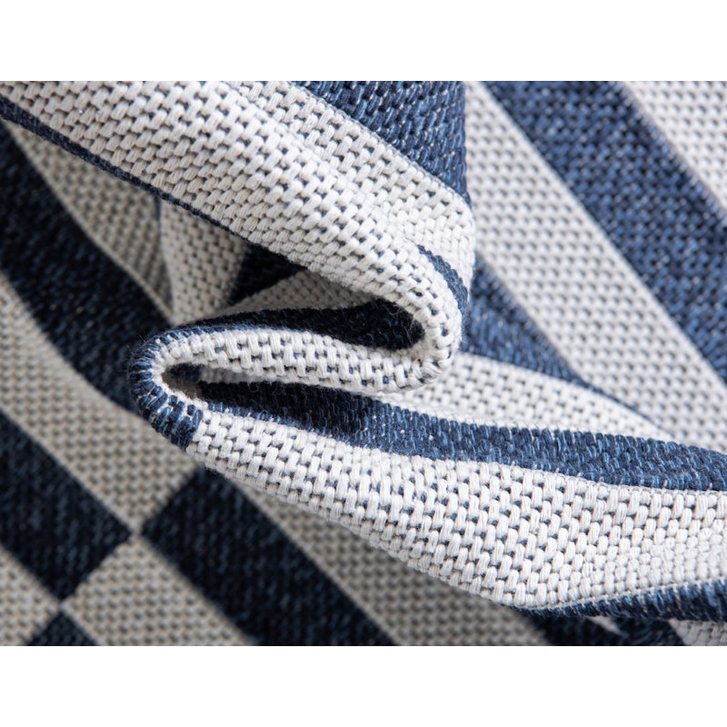 California Cotton Striped Indoor Rug, Rectangle 2'2" x 3'