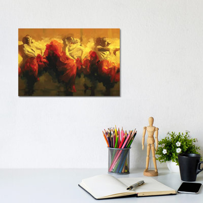 Cortejo Rojo I by Zil Hoque - Gallery-Wrapped Canvas Giclée on Canvas
