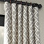 Panneau de rideau simple obscurcissant en coton à motif géométrique de style contemporain Rami-28124428-28124422