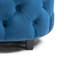 Siège de salon en velours bleu, fauteuil d'appoint moderne avec coussin de siège en mousse, pour rembourrage-1764974374