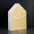 Modern & Contemporary Analogue Wood Alarm Tabletop Clock in White/Natural