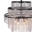 Lustre 6 lumières à cristaux cascade de cristal Glam