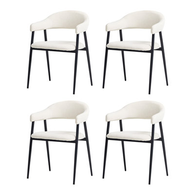 Remedios Modern Dinning Chair With Metal Legs