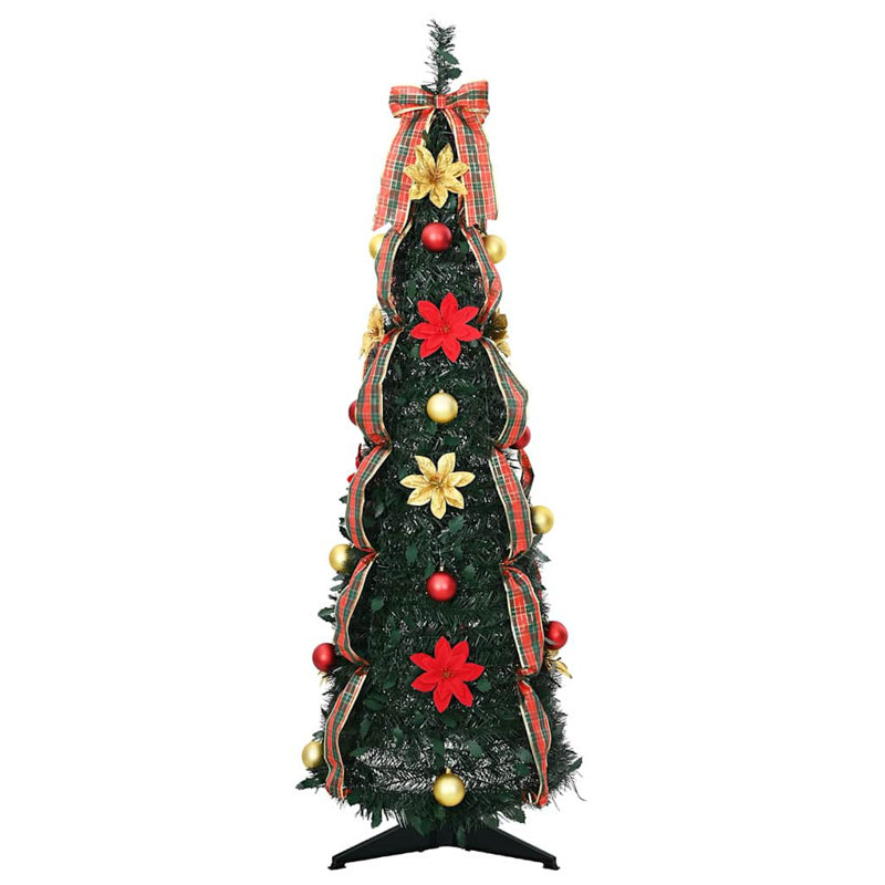 Artificial Christmas Tree Green PVC, 3.94' H
