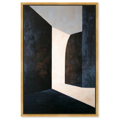 Inevitable Encounter III Canvas Print Modern Wall Decor by Art Remedy, Black Frame, 10 x 15