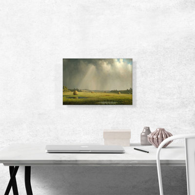 «Newburyport Meadows» par Martin Johnson Heade, reproduction d'art sur toile tendue