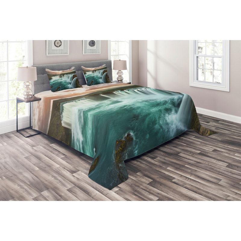 Coverlet, King Bedspread + 2 Shams