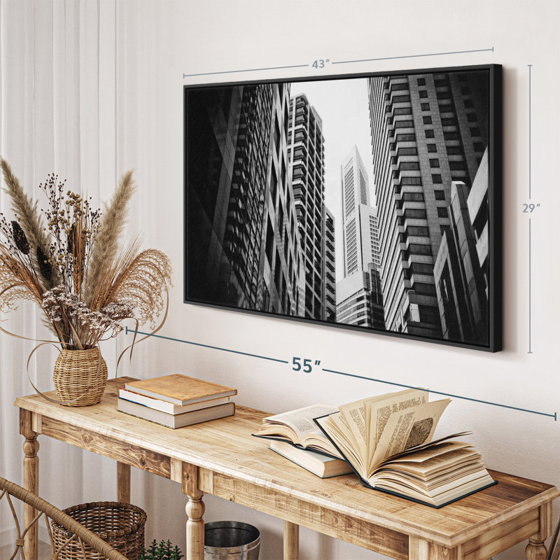 «Skyscraper Buildings Wall Art», H 29 po x l 43 po