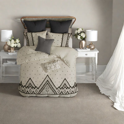 Modern-boho 3 Piece Cotton Flax Duvet Bedding Sets, Multicolor